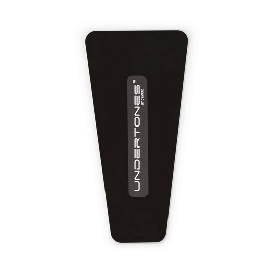 Cympad Undertones Bass Drum and Hi-Hat Pedal Pad, featuring a sleek design to provide enhanced grip and protection. These high-quality pads are designed to improve pedal performance, reduce vibration, and ensure better control and stability for drummers.