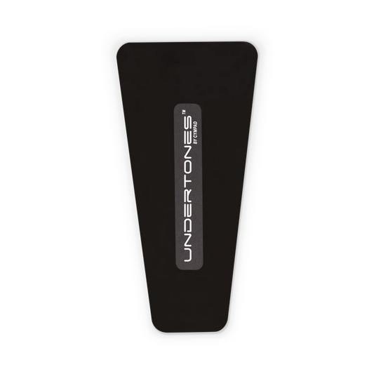 Cympad Undertones Bass Drum and Hi-Hat Pedal Pad, featuring a sleek design to provide enhanced grip and protection. These high-quality pads are designed to improve pedal performance, reduce vibration, and ensure better control and stability for drummers.