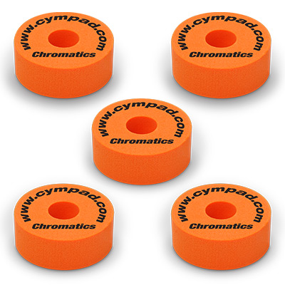 Cympad-Chromatics-Set-Orange Cymbal Pad