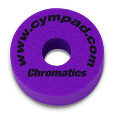 Close-up image of a single Cympad Chromatic, featuring Purple color. Perfect for drummers seeking to customise their drum and cymbal sound without sacrificing tone quality, ideal for practice and performance