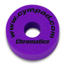 Close-up image of a single Cympad Chromatic, featuring Purple color. Perfect for drummers seeking to customise their drum and cymbal sound without sacrificing tone quality, ideal for practice and performance