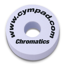 Single white Cympad Chromatic. Perfect for drummers seeking to customise cymbal sound without sacrificing tone quality.