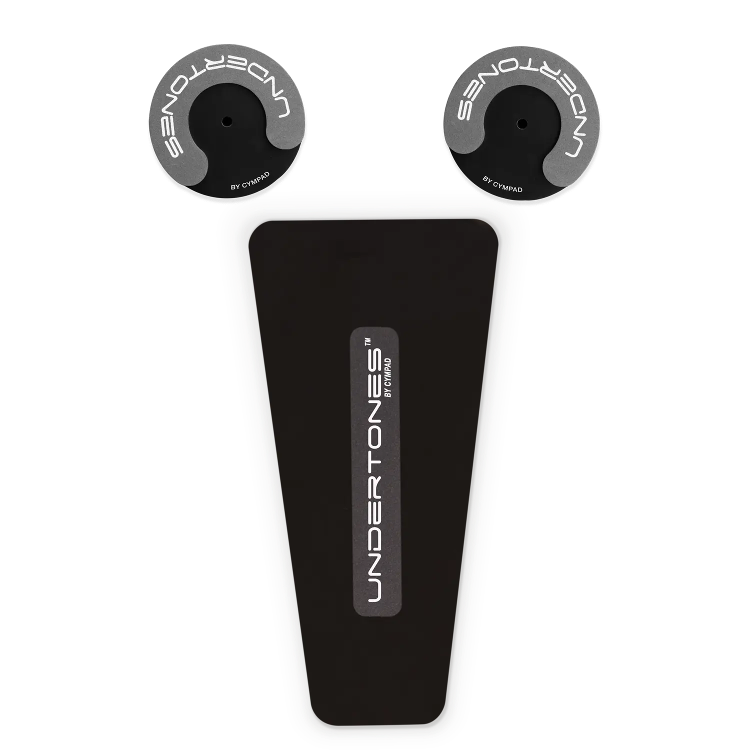 Cympad Undertones Bass Drum Spur Pads paired with a Bass Drum Pedal Pad, designed to reduce vibration and enhance stability. These high-quality pads offer improved grip, protection, and control, ensuring optimal performance for your bass drum and Hi Hats